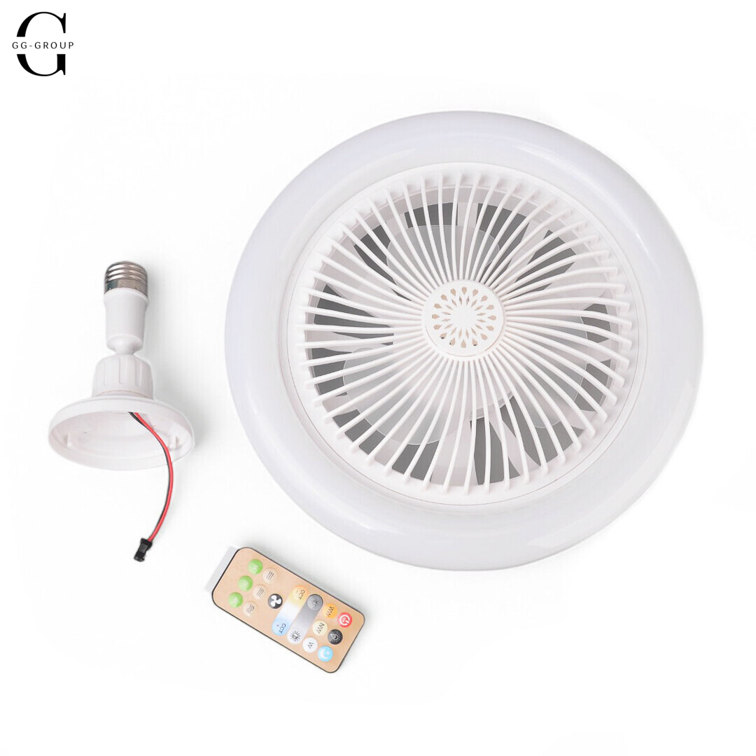 Лампа – вентилятор в патрон LED Multi-Function Fan Light E27